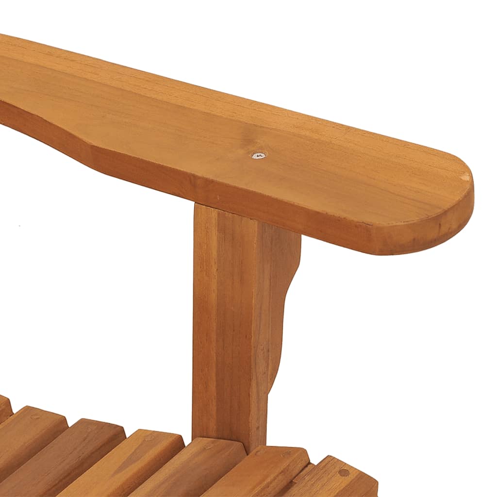 Silla de jardín Adirondack madera maciza teca 79x95x92 cm