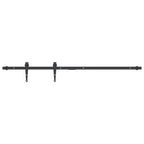 122 cm black carbon steel mini sliding closet door kit