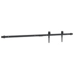 122 cm black carbon steel mini sliding closet door kit