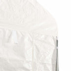 Cenador con techo polietileno blanco 2,28x2,23x2,69 m