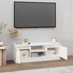 Mueble de TV con puerta blanco 102x30x36 cm