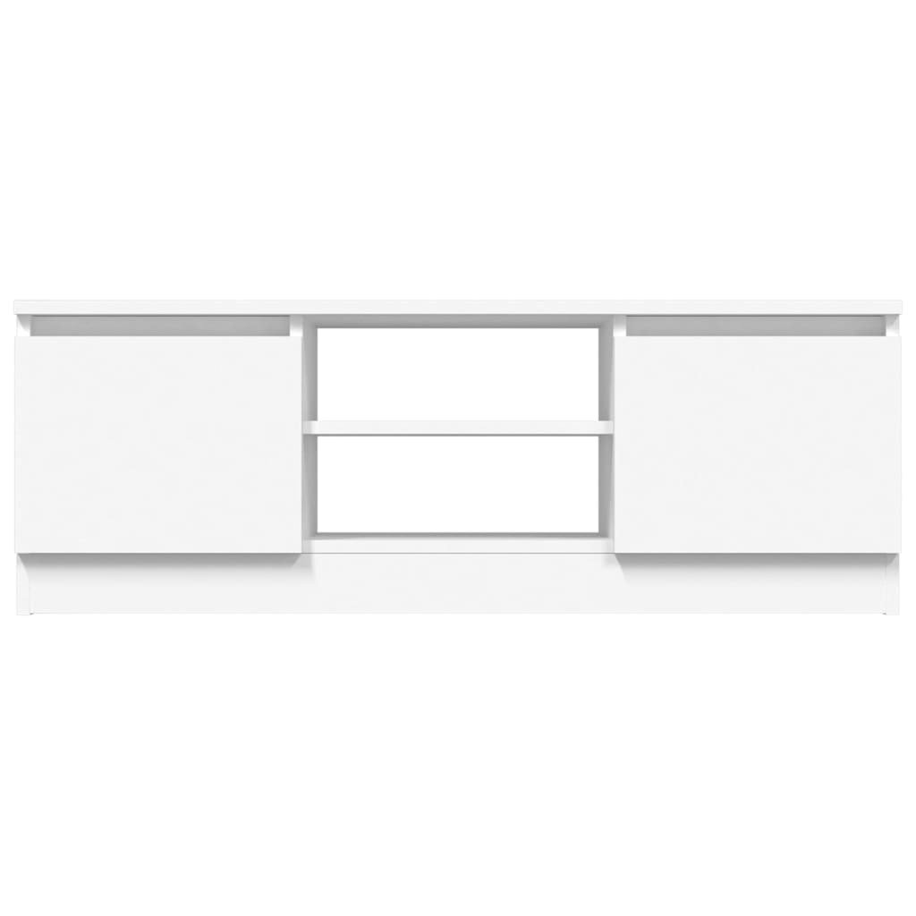 Mueble de TV con puerta blanco 102x30x36 cm
