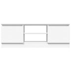 Mueble de TV con puerta blanco 102x30x36 cm