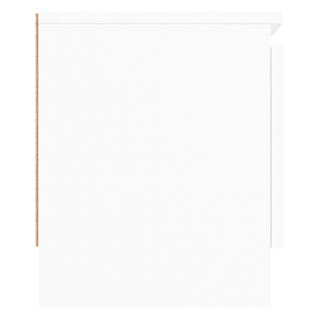 Mueble de TV con puerta blanco 102x30x36 cm