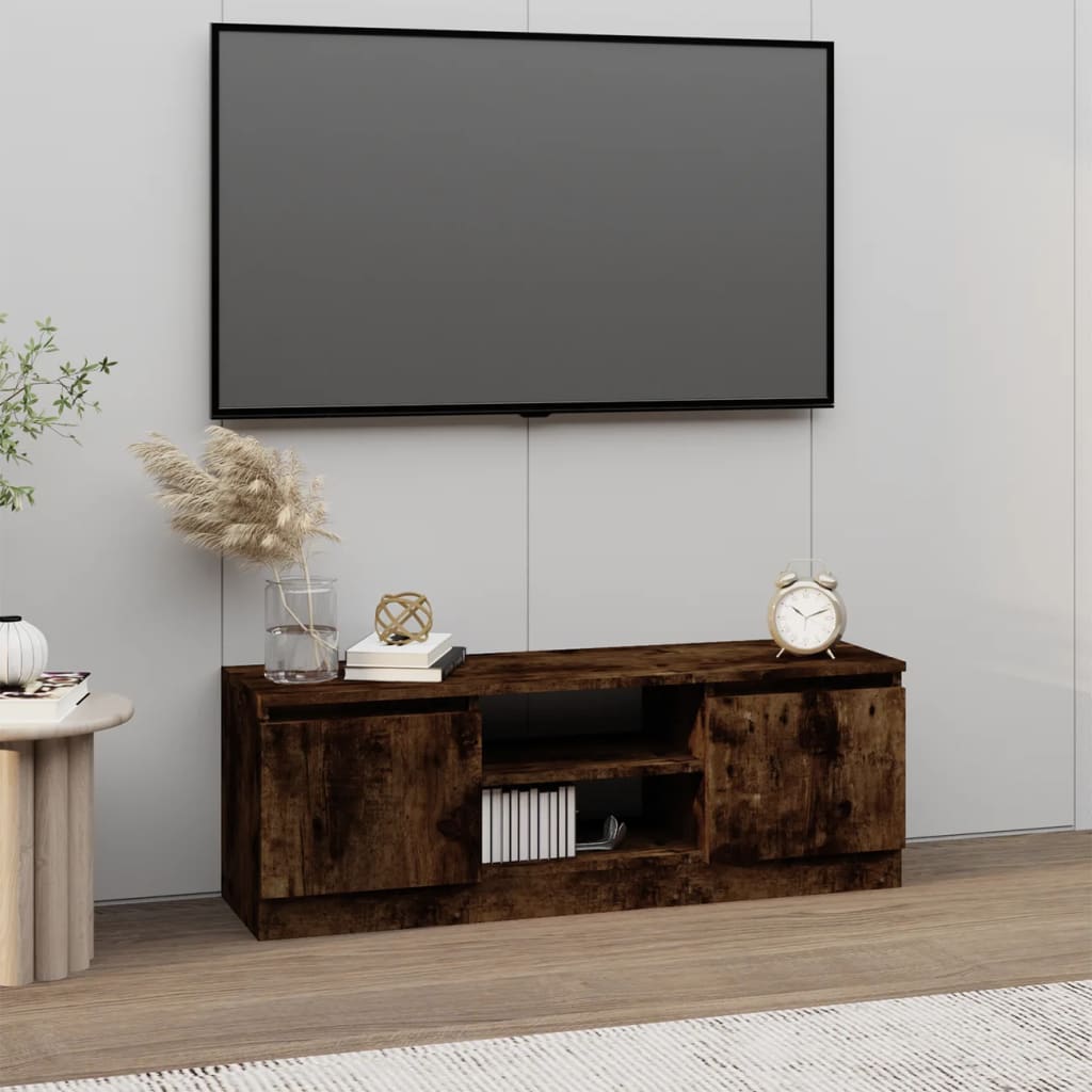 TV cabinet with door white 102x30x36 cm