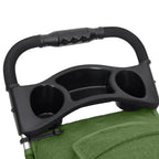 Cochecito para perros plegable tela oxford verde 80x46x98 cm