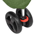 Cochecito para perros plegable tela oxford verde 80x46x98 cm