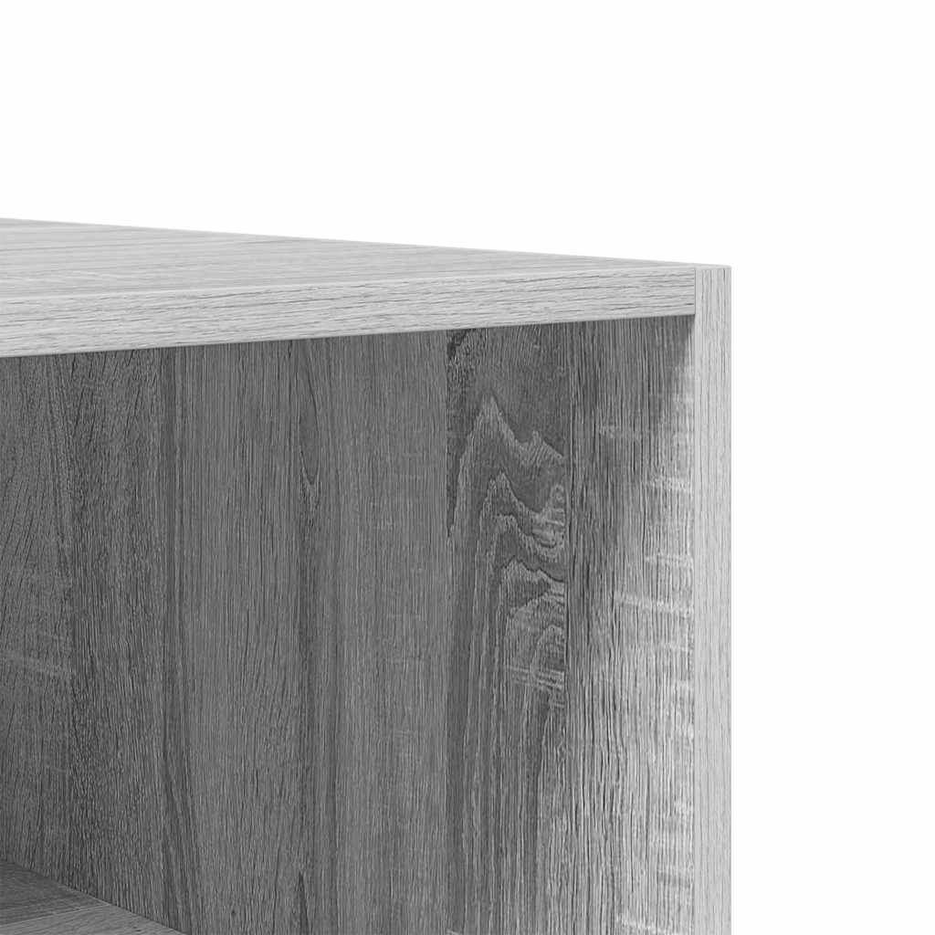 Armario de madera contrachapada gris Sonoma 100x50x200 cm