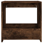 Mesa auxiliar madera contrachapada roble ahumado 50x26x50 cm