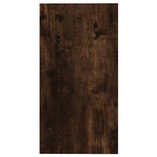 Mesa auxiliar madera contrachapada roble ahumado 50x26x50 cm