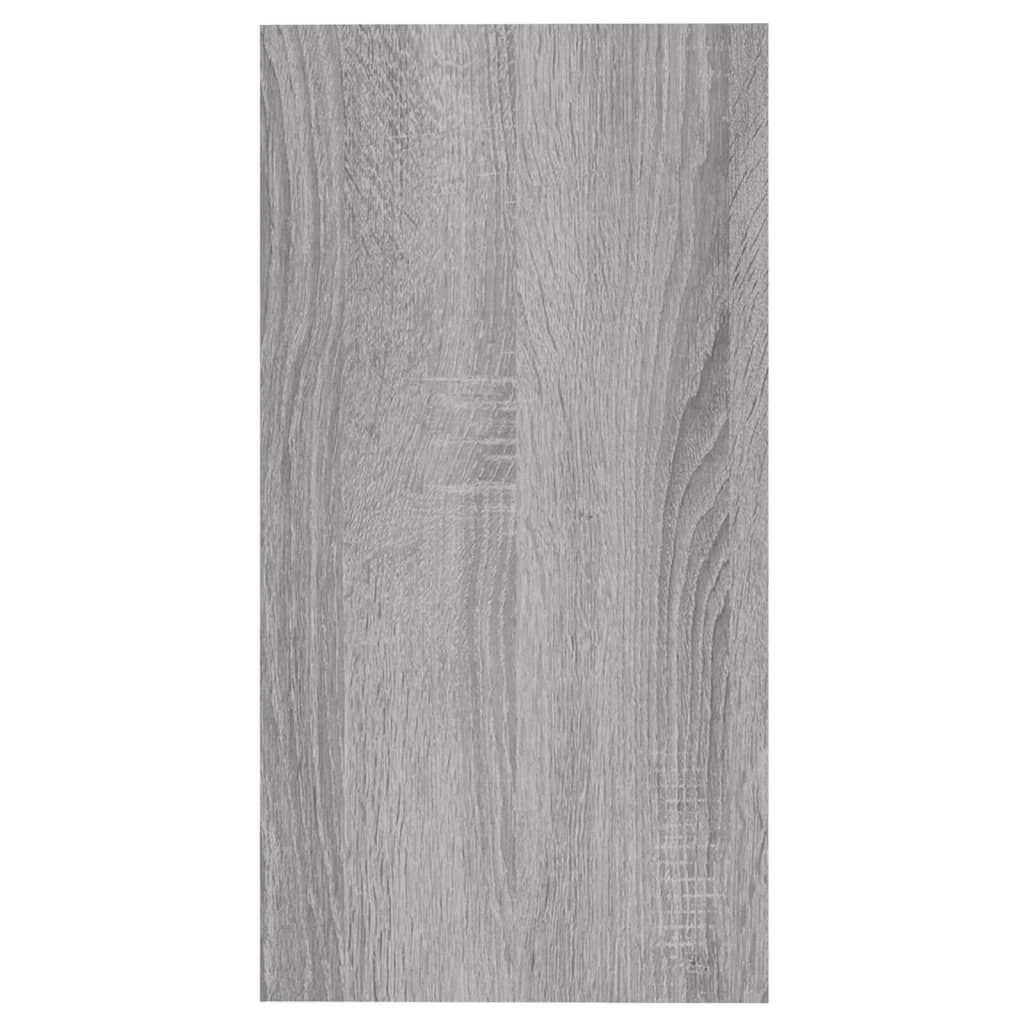 Mesa auxiliar madera contrachapada gris Sonoma 50x26x50 cm