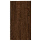 Mesa auxiliar madera contrachapada roble marrón 50x26x50 cm