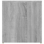 Mesa auxiliar madera contrachapada gris Sonoma 59x36x38 cm