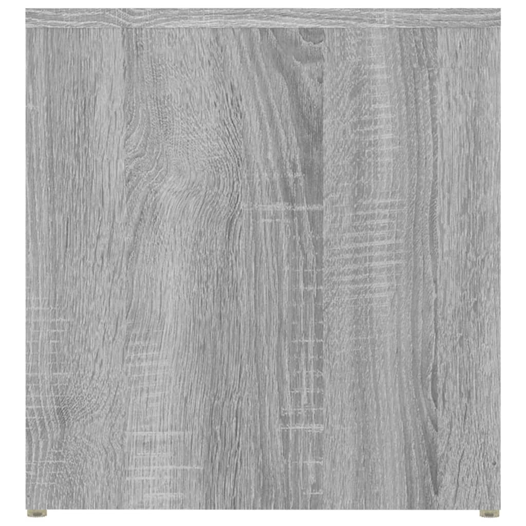 Mesa auxiliar madera contrachapada gris Sonoma 59x36x38 cm