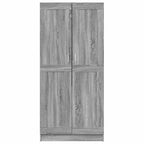 Armario de madera contrachapada gris Sonoma 82,5x51,5x180 cm