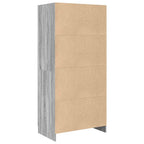 Armario de madera contrachapada gris Sonoma 82,5x51,5x180 cm