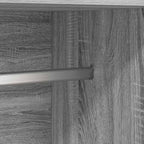 Armario de madera contrachapada gris Sonoma 82,5x51,5x180 cm