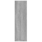 Estante pared 2 uds madera contrachapada gris Sonoma 50x15x50cm