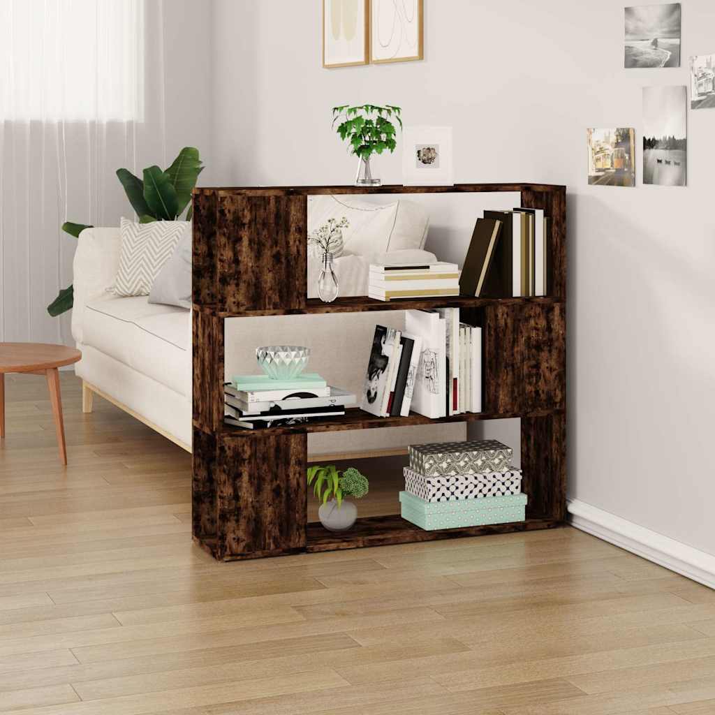 Estantería de madera de ingeniería envejecida 132x29x141,5 cm