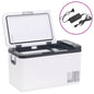 Cooler with PP and PE handle, black and white, 18 L