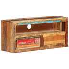 Muebles para TV 2 uds madera maciza reciclada 88x30x40 cm