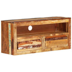 Muebles para TV 2 uds madera maciza reciclada 88x30x40 cm