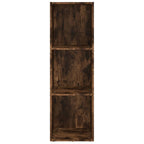 Estantería/mueble de TV madera roble ahumado 36x30x114 cm
