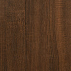 Estantería/mueble TV contrachapada roble marrón 36x30x114 cm