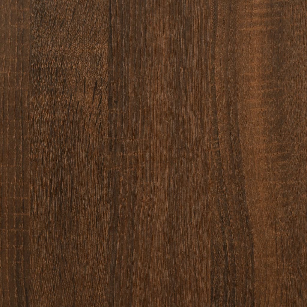 Estantería/mueble TV contrachapada roble marrón 36x30x114 cm