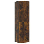 Mueble para TV de pared color roble ahumado 30,5x30x110 cm
