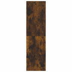 Mueble para TV de pared color roble ahumado 30,5x30x110 cm
