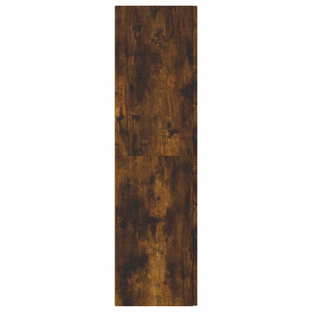 Mueble para TV de pared color roble ahumado 30,5x30x110 cm
