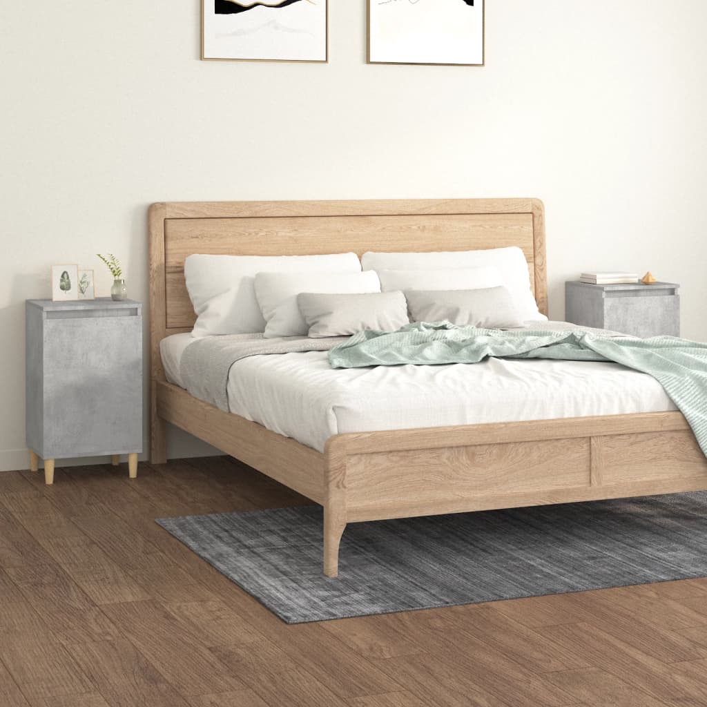 Mesitas de noche 2 uds madera envejecida 34x35,5x50 cm