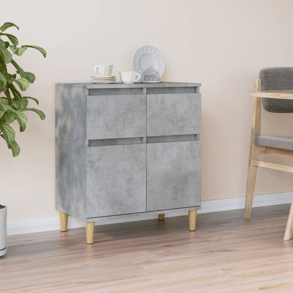 Aparador de madera contrachapada blanco 60x35x70 cm