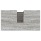 Armario de baño madera contrachapada gris Sonoma 65x33x60 cm