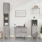 Sonoma Grey Plywood Bathroom Cabinet 65x33x60 cm