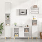 High gloss white plywood vanity cabinet 80x33x60cm