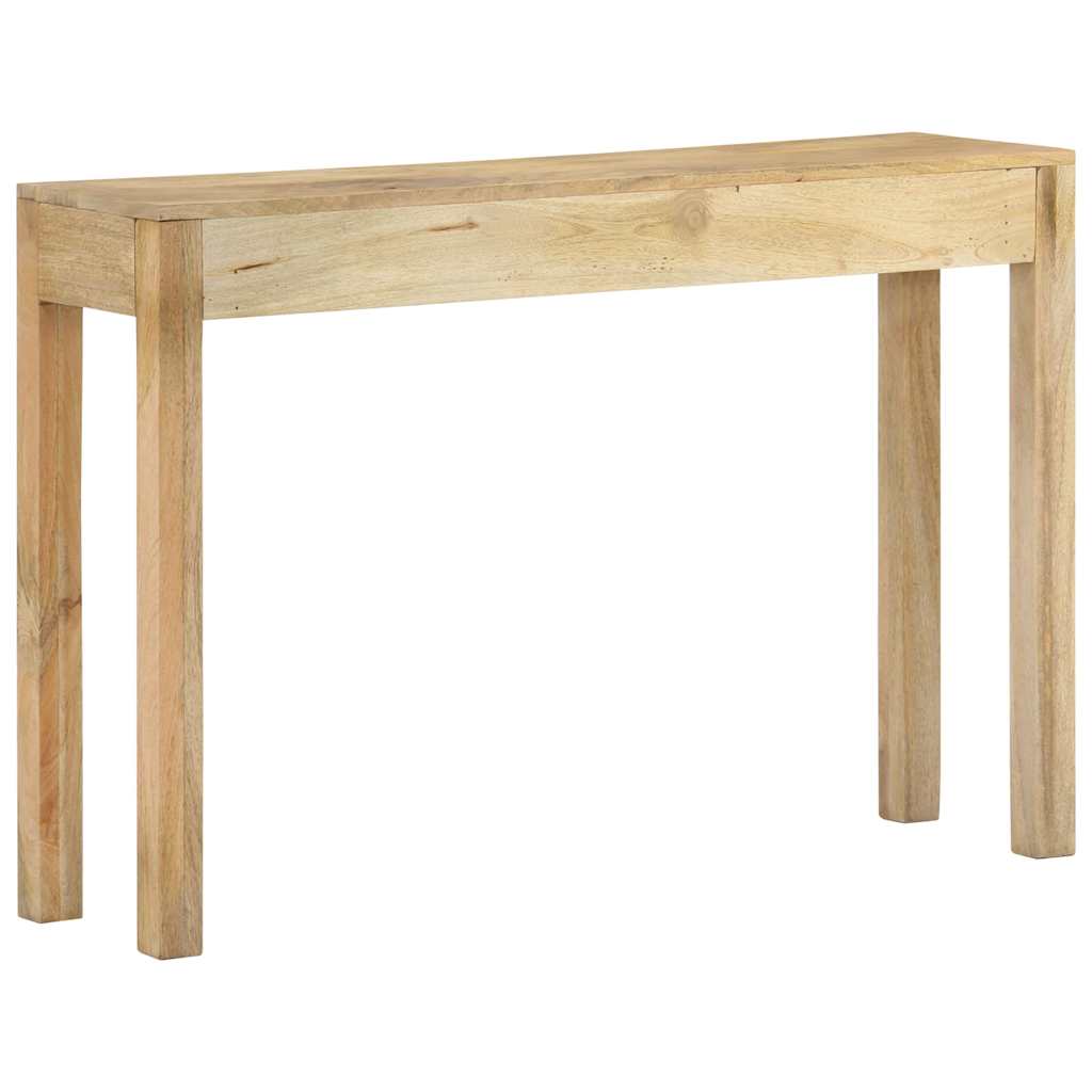 Mesa consola madera maciza de mango decolorada 110x30x75 cm