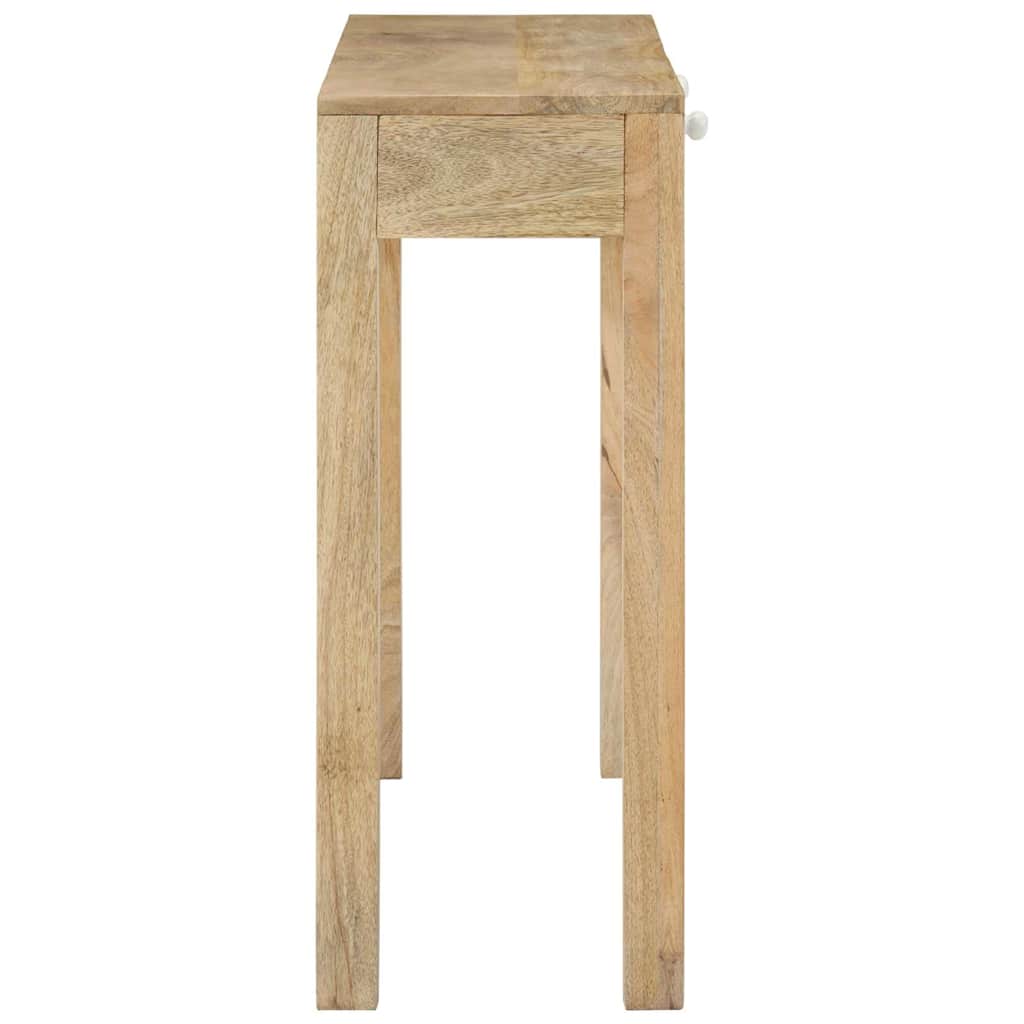 Mesa consola madera maciza de mango decolorada 110x30x75 cm