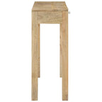 Mesa consola madera maciza de mango decolorada 110x30x75 cm