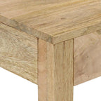 Mesa consola madera maciza de mango decolorada 110x30x75 cm