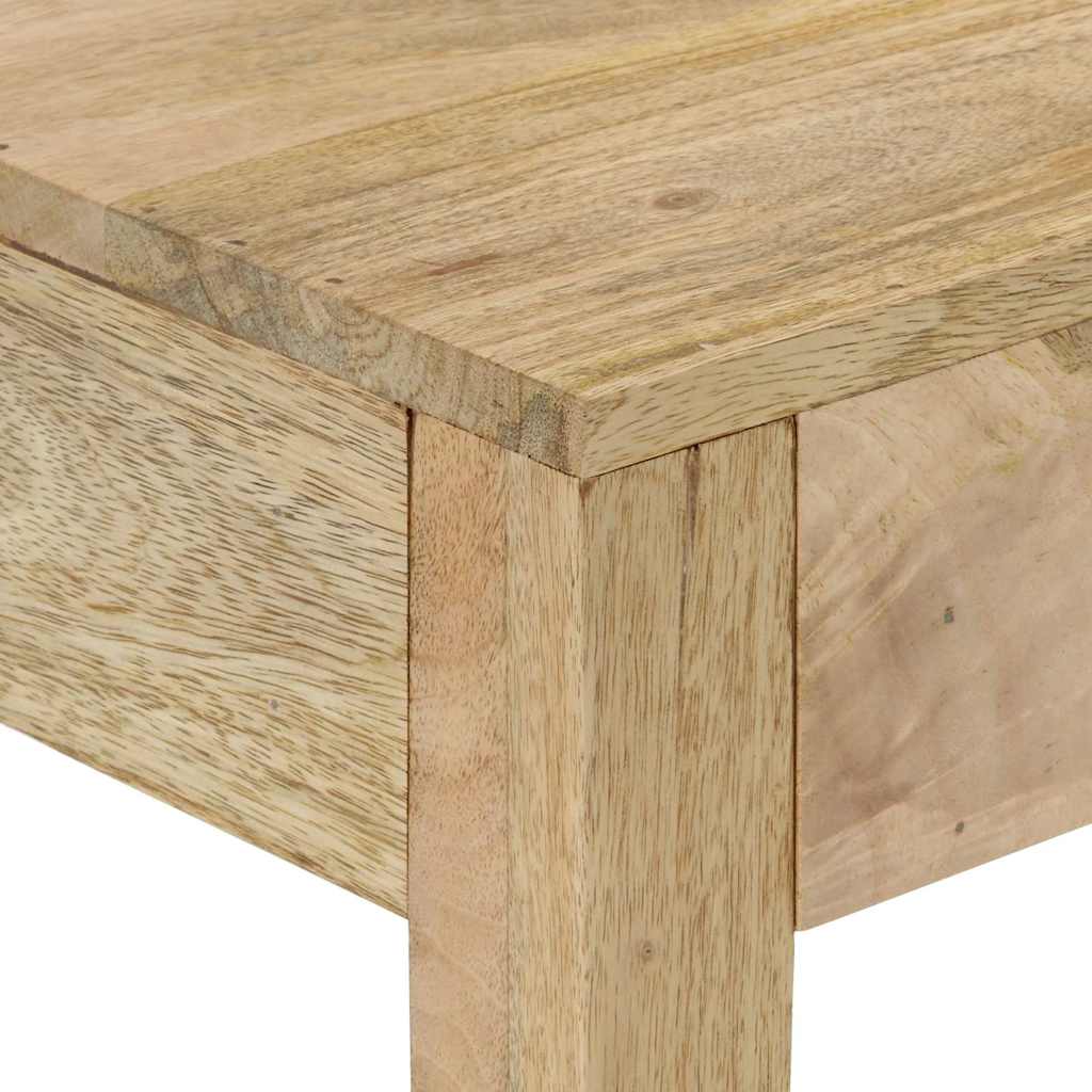 Mesa consola madera maciza de mango decolorada 110x30x75 cm