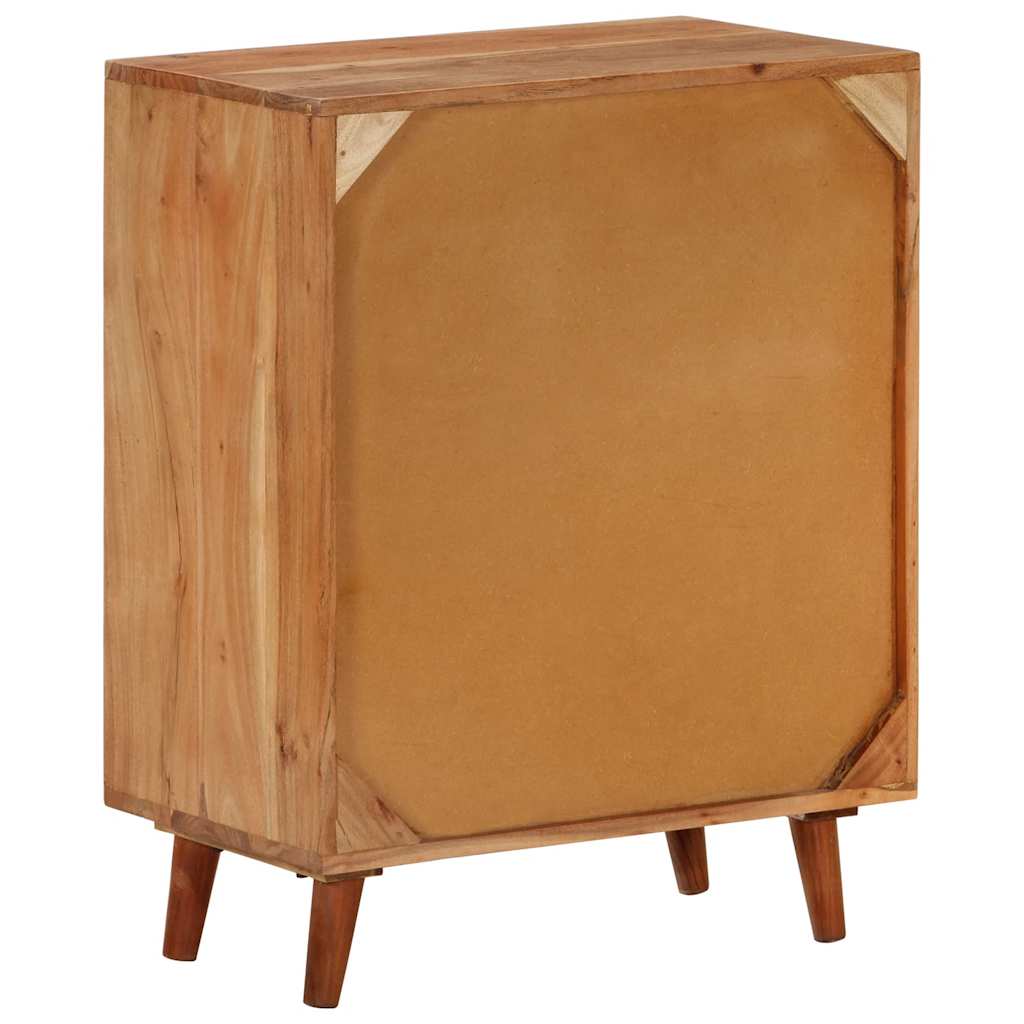 Aparador madera maciza de acacia 60x35x74 cm