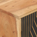 Aparador madera maciza de acacia 60x35x74 cm