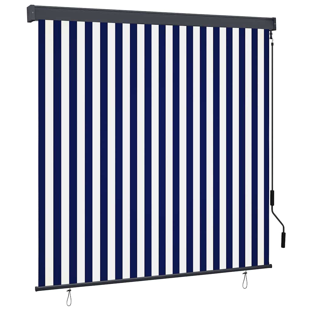 Estor enrollable Amarillo y Azul 180 x 250 cm Tela y Aluminio