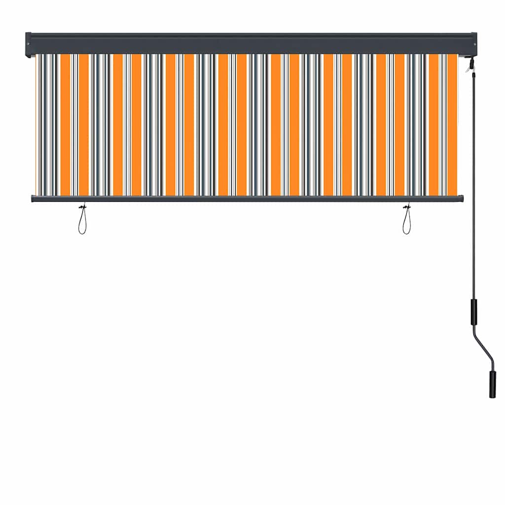 Estor enrollable Amarillo y Azul 180 x 250 cm Tela y Aluminio