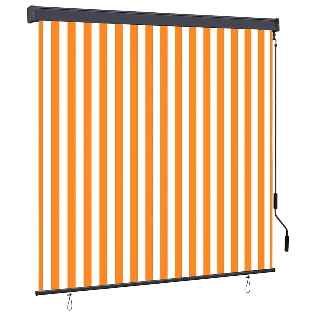 Estor enrollable Amarillo y Azul 180 x 250 cm Tela y Aluminio