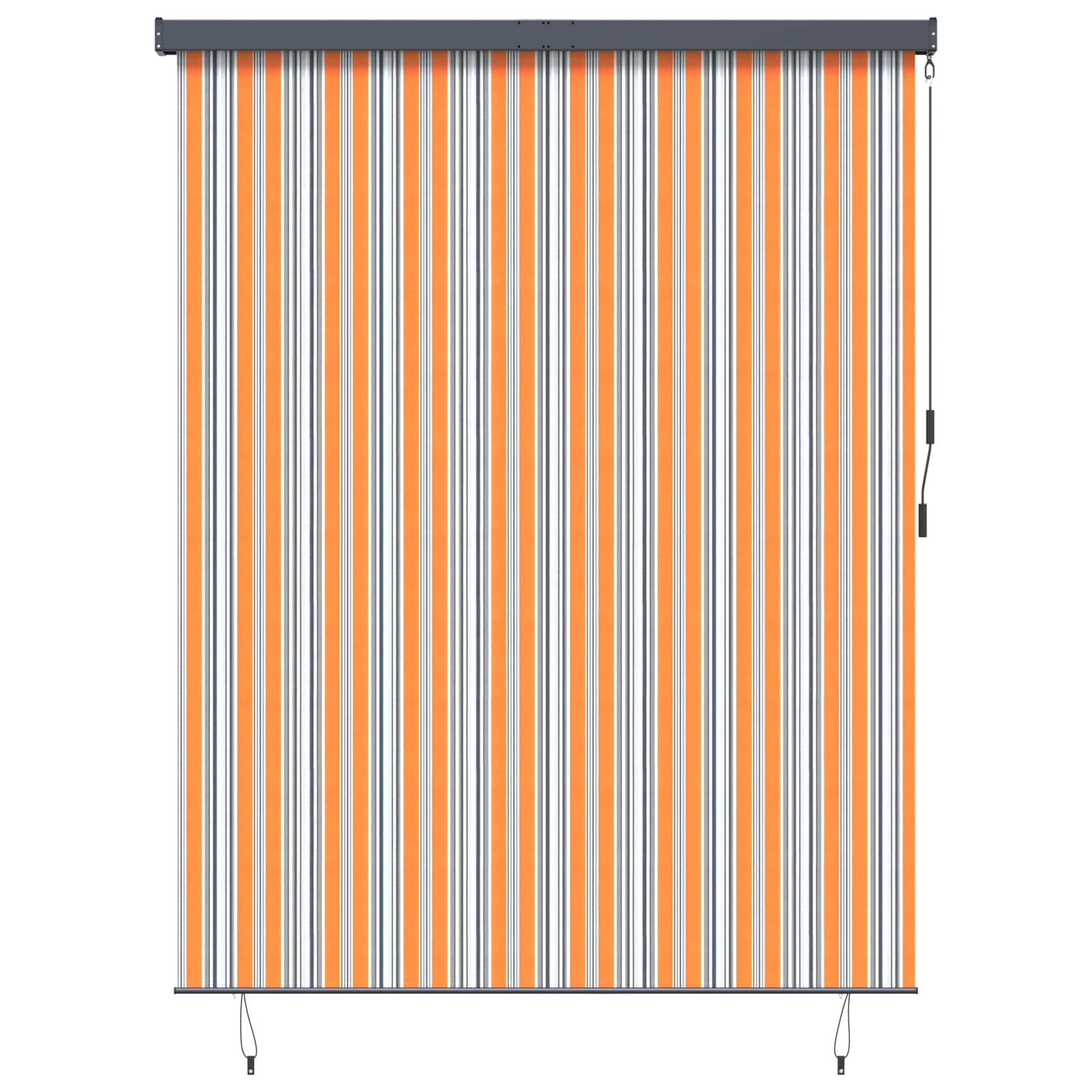 Estor enrollable Amarillo y Azul 180 x 250 cm Tela y Aluminio