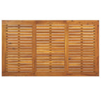 Mesa de jardín con patas en U madera maciza acacia 148x80x75 cm