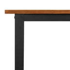 Mesa de jardín con patas en U madera maciza acacia 148x80x75 cm